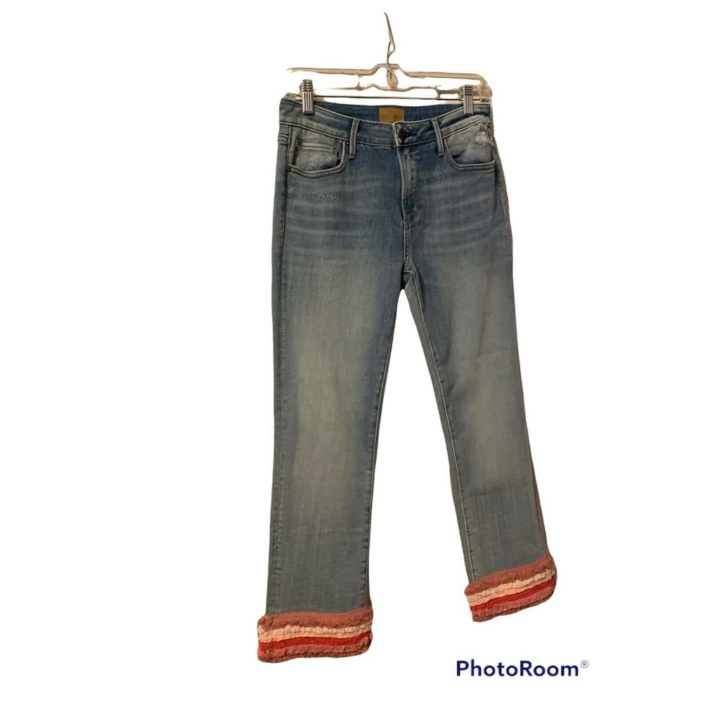 DRIFTWOOD Women’s Colette Classic Fit Medium Wash Ankle Detail Jeans Size 27